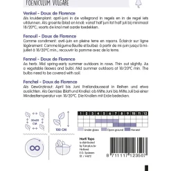 Horti Tops Moestuin<Venkel Doux de Florence zaad