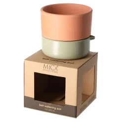 Mica Decorations Woondecoratie<Venna selfwatering planter groen 11 x 12 cm