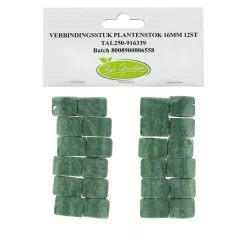 Bel Garden Moestuin<Verbindingsstuk plantenstok 16mm 12st