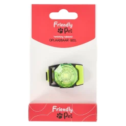 Friendly Pet Hondenriem<Verlichting halsband oplaadbaar geel
