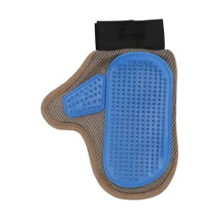 Friendly Pet Hondenverzorging<Verzorgingshandschoen+pinnen Pienna taupe/blauw FP