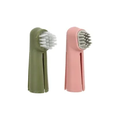 Friendly Pet Hondenverzorging<Vingertandenborstel Dentes roze/groen