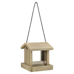 Vogelhuisjes<Voederhuis hang 18cm taupe