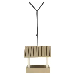 Vogelhuisjes<Voederhuis hang 23cm wit/taupe