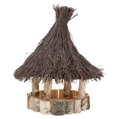 Vogelhuisjes<Voederhuis staand botvink tenen