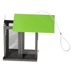 Flamingo Tuinvogels<Voedersilo Yrsa zaden+noten metaal grijs/groen