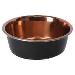 Friendly Pet Drink- En Voerbak Hond<Voerbak Ezra rvs zwart/koper D13,5cm 475ml FP