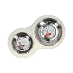Flamingo Voerbak Kat|Drink- En Voerbak Hond<Voerbak royal Doblo wit