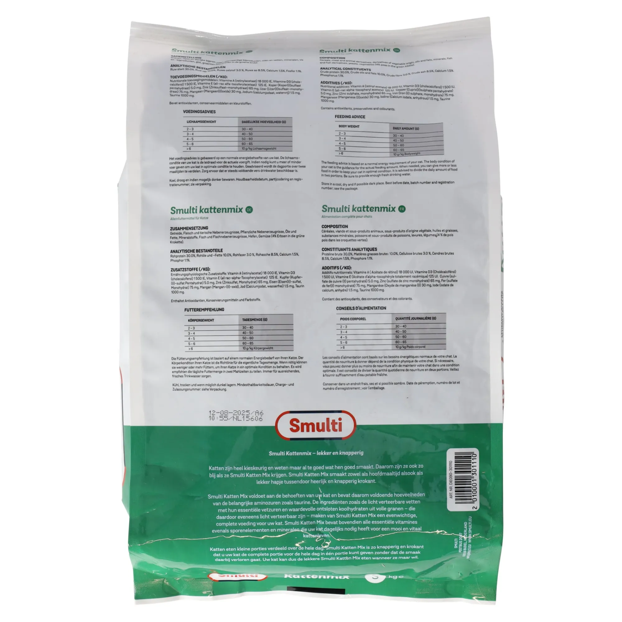 Smulti Kattenvoer<Voer kat mix 3 kg