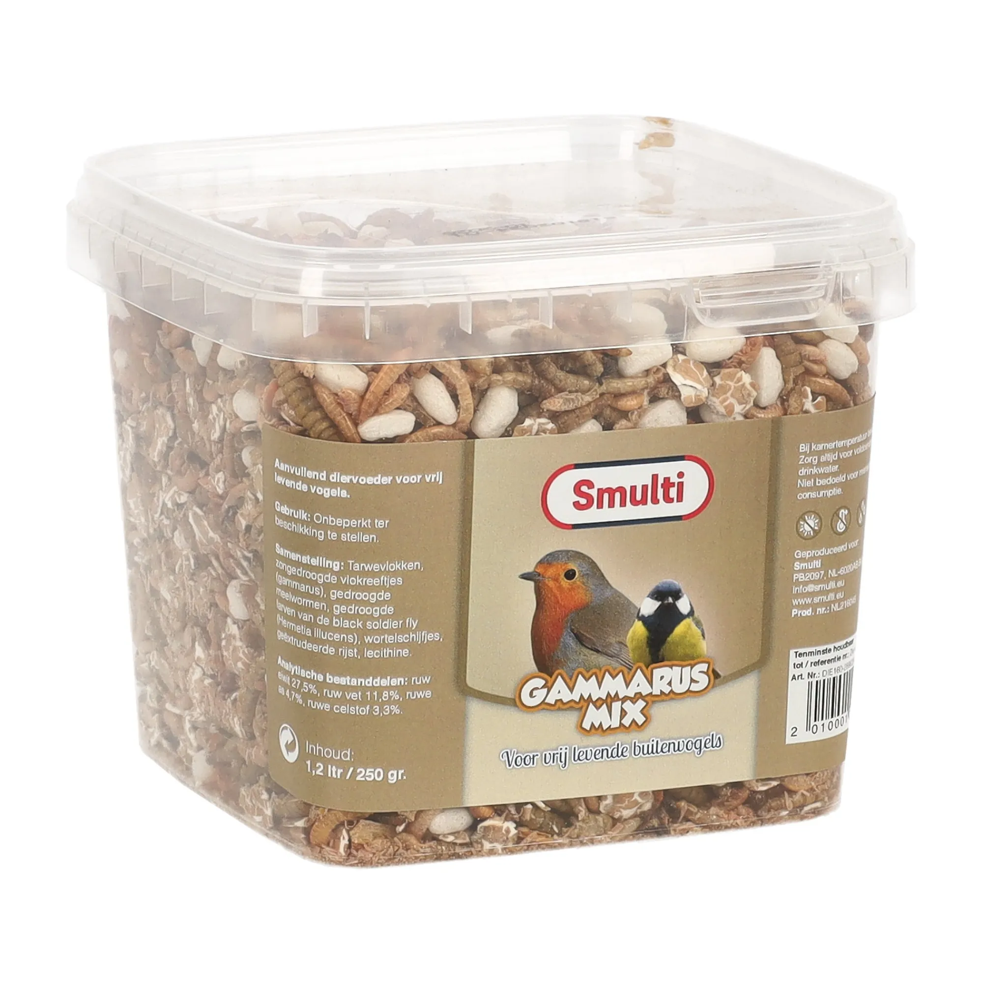 Smulti Vogelvoer<Voermix+gammarus 1.2L