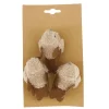 Natural Collections Woondecoratie<Vogel op clip bruin 3st