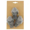 Natural Collections Woondecoratie<Vogel op clip grijs 3st