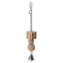 Friendly Pet Vogelspeelgoed<Vogelspeelgoed blok hout + bel