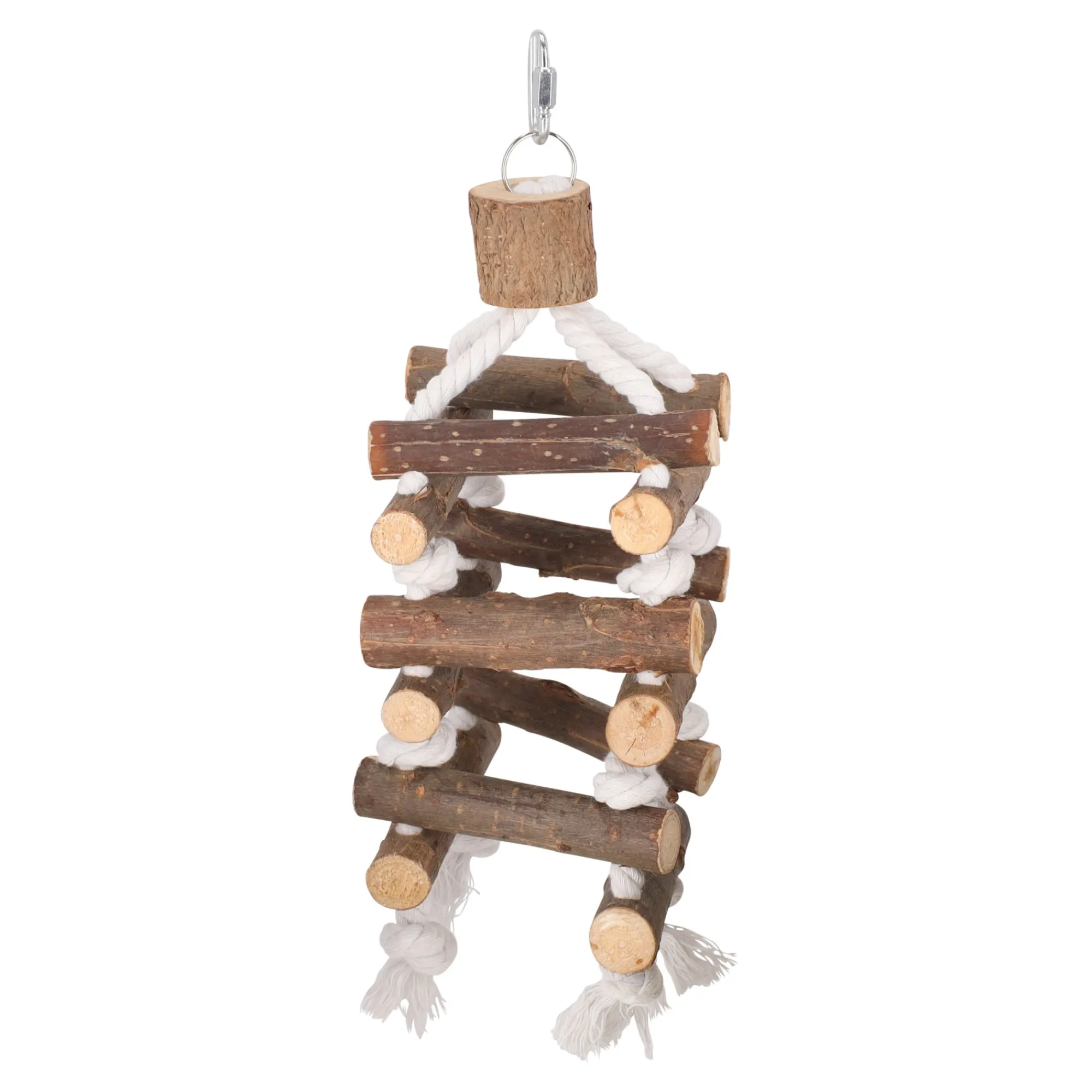 Friendly Pet Vogelspeelgoed<Vogel toren touw+hout 34cm