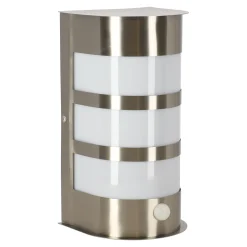 Diamant Buitenverlichting|Buitenverlichting<Wandlamp Bardolino RVS bewegingssensor