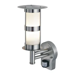 Diamant Buitenverlichting|Buitenverlichting<Wandlamp Piacenza RVS bewegingssensor