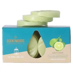 Scentmoods Kaarsen<Waxmelts bergamot 12 stuks