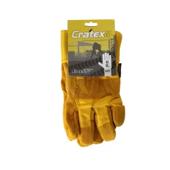 Cratex Werkhandschoenen|Werkhandschoenen<Werkhandschoen leer gevoerd 10