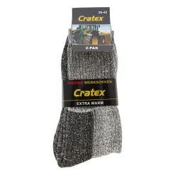 Cratex Werksokken<Werksok thermo 39-42 (2 pak)