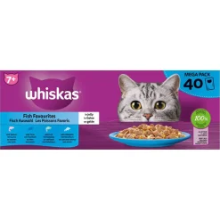 Whiskas Kattenvoer<7+ natvoer senior 40 stuks