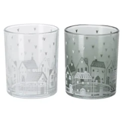 Boltze home Tuindecoratie<Windlicht Nordy 8 cm 4 assorti