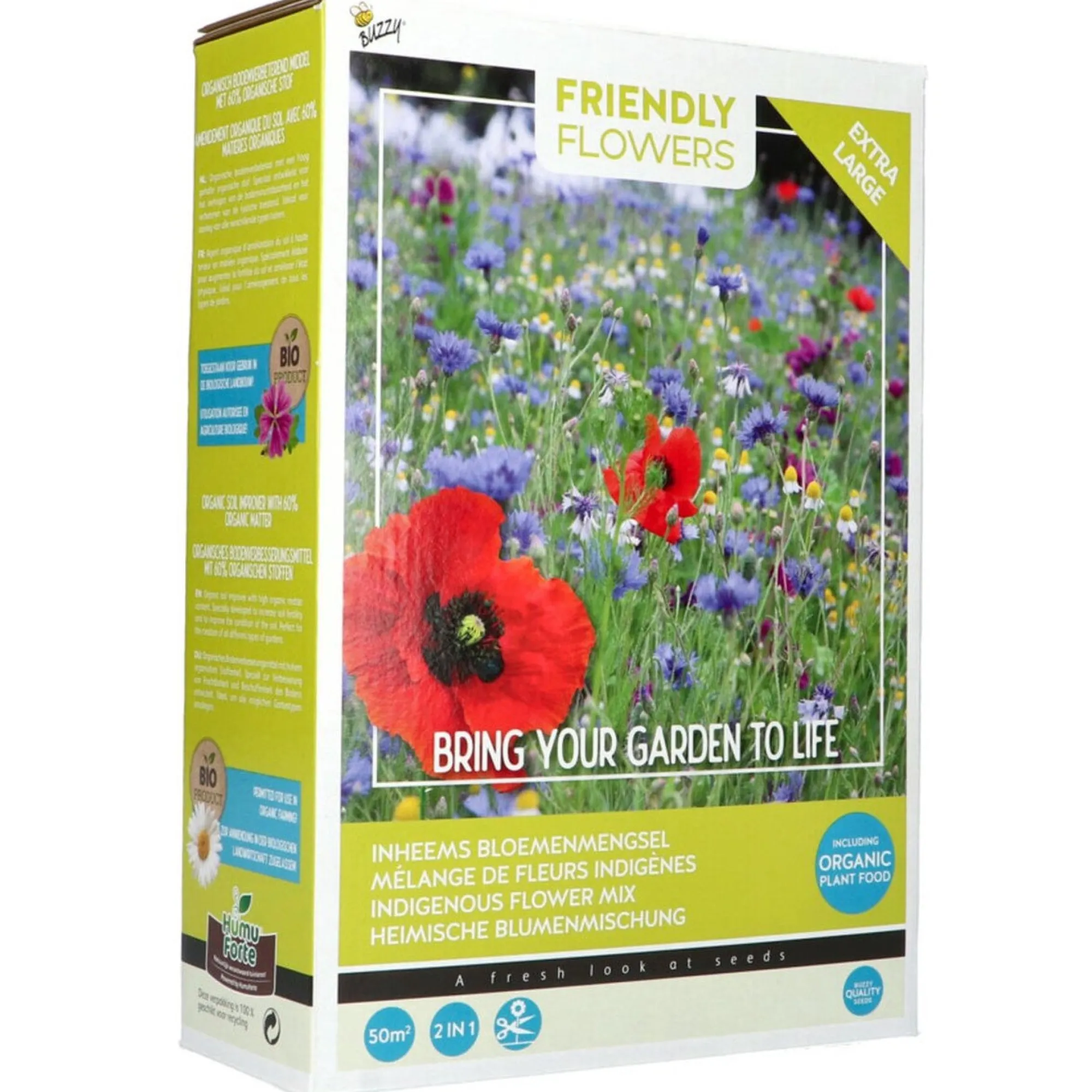 Buzzy Moestuin<XL Inheems bloemenmengsel 50m2