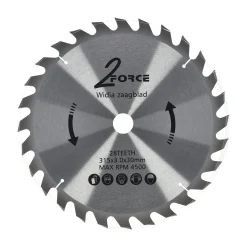 2-Force Toebehoren Elektrisch Gereedschap<Zaagblad Ø315 mm 30as 28T