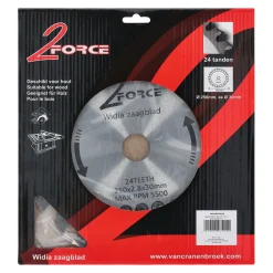 2-Force Toebehoren Elektrisch Gereedschap<Zaagblad Ø250 mm 30as 24T
