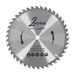 2-Force Toebehoren Elektrisch Gereedschap<Zaagblad Ø250 mm 16as 42T