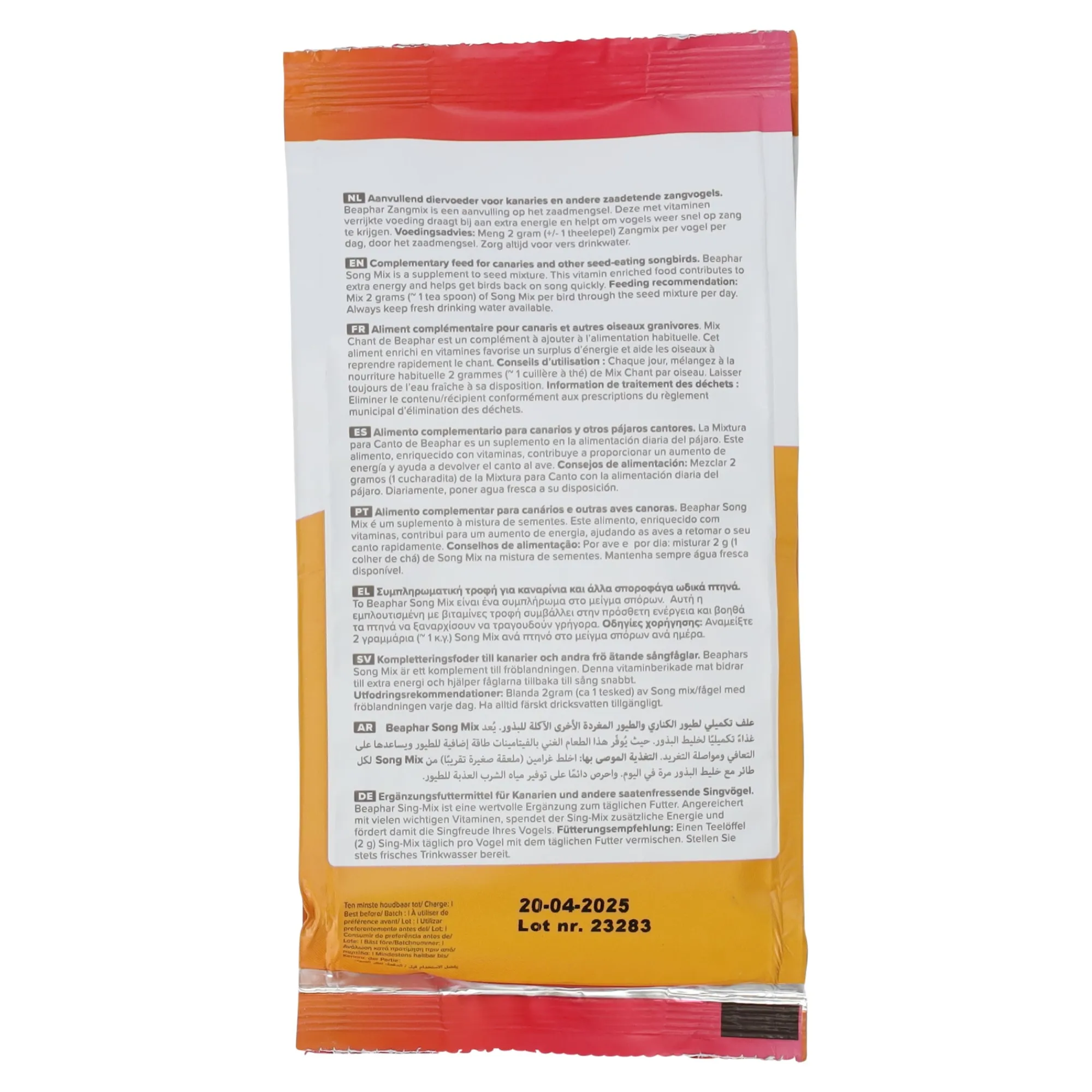 Beaphar Vogelvoer<Zangmix kanarie 150gr