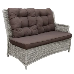 Bois le Duc Loungesets<2-zits bank links Aprano verstelbaar white grey
