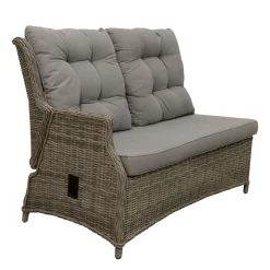 Bois le Duc Loungesets<2-zits bank rechts Aprano verstelbaar willow grey