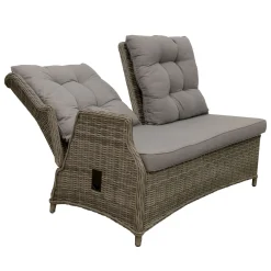 Bois le Duc Loungesets<2-zits bank rechts Aprano verstelbaar willow grey
