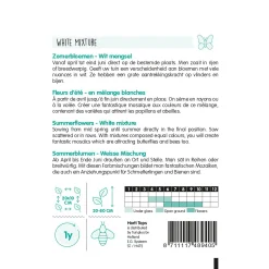 Horti Tops Moestuin<Zomerbloemen witte tinten