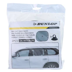 Dunlop Autoaccessoires<Zonnescherm zwart 36x44cm 2st